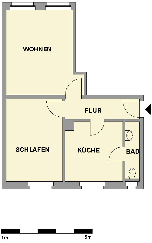 Wohnung zur Miete 254 € 2 Zimmer 48,9 m²<br/>Wohnfläche EG<br/>Geschoss 02.12.2024<br/>Verfügbarkeit Gottfr.-Keller-Str. 54 Schloßchemnitz 022 Chemnitz 09113