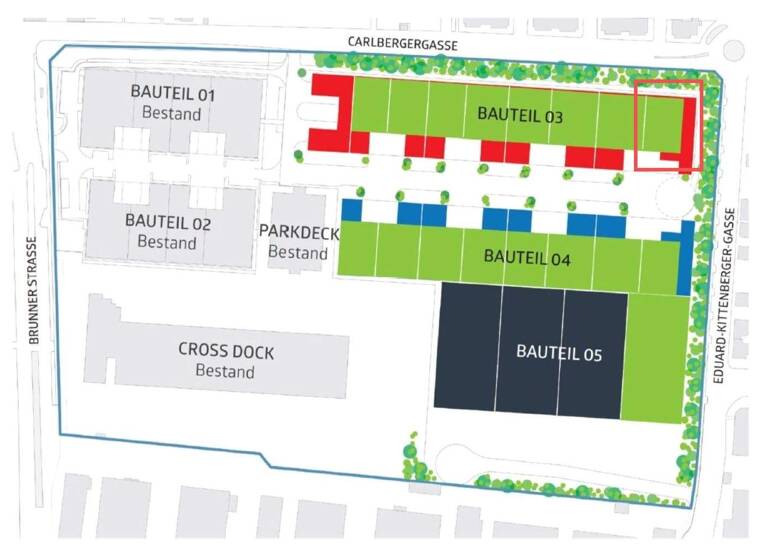 Lagerhalle zur Miete - Erstbezug 7,50 € 1.074 m² Lagerfläche Wien 1230
