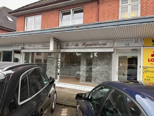 Laden zur Miete 13,50 € 2 Zimmer 82 m² Verkaufsfläche Poppenbüttler Hauptstraße 14 Poppenbüttel Hamburg 22399