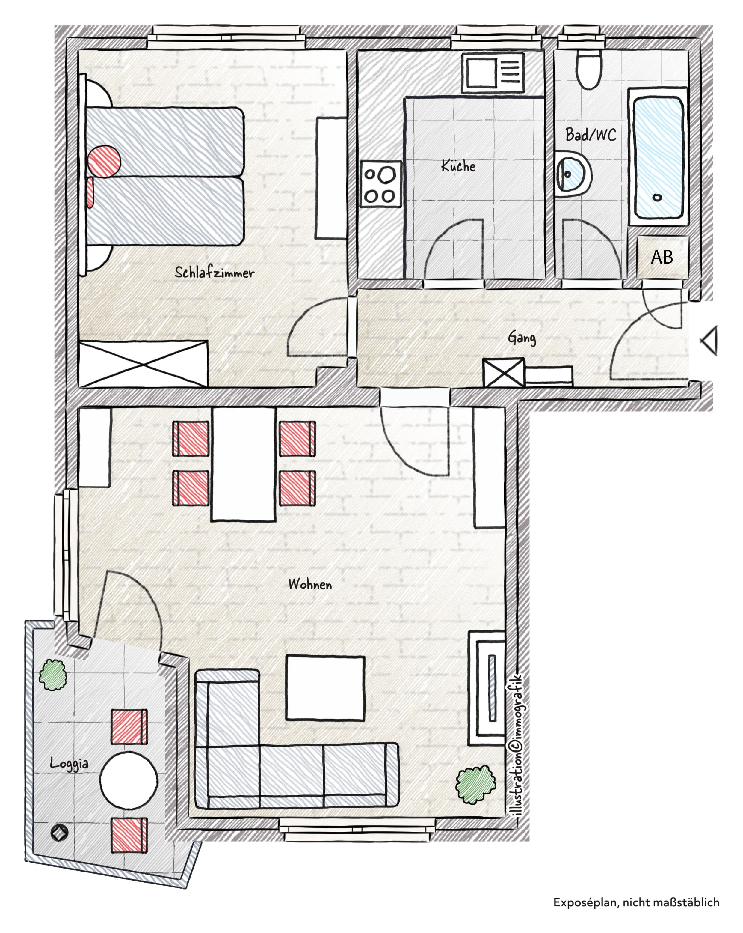 Wohnung zum Kauf 133.000 € 2 Zimmer 55,5 m²<br/>Wohnfläche ab sofort<br/>Verfügbarkeit Hammerstatt / St. Georgen Bayreuth 95448