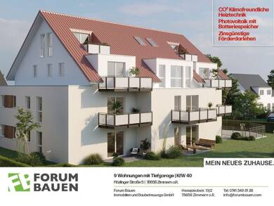 Terrassenwohnung zum Kauf provisionsfrei 512.800 € 4,5 Zimmer 106,5 m² EG Flözlingerstraße 5 Zimmern Zimmern ob Rottweil 78658