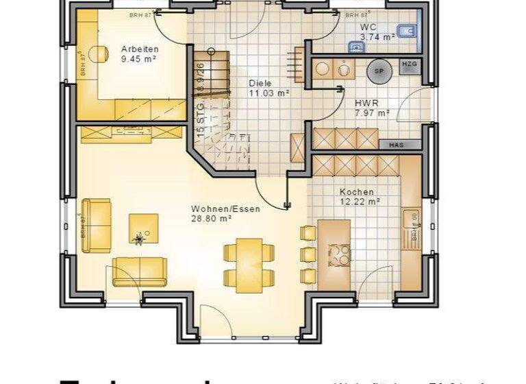 Einfamilienhaus zum Kauf 466.155 € 5 Zimmer 145 m² 705,5 m² Grundstück Norderschweiburg Jade 26349