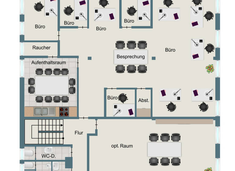 Bürogebäude zur Miete provisionsfrei 1.700 € 5 Zimmer 340 m² Bürofläche Elsenfeld Elsenfeld / Rück 63820