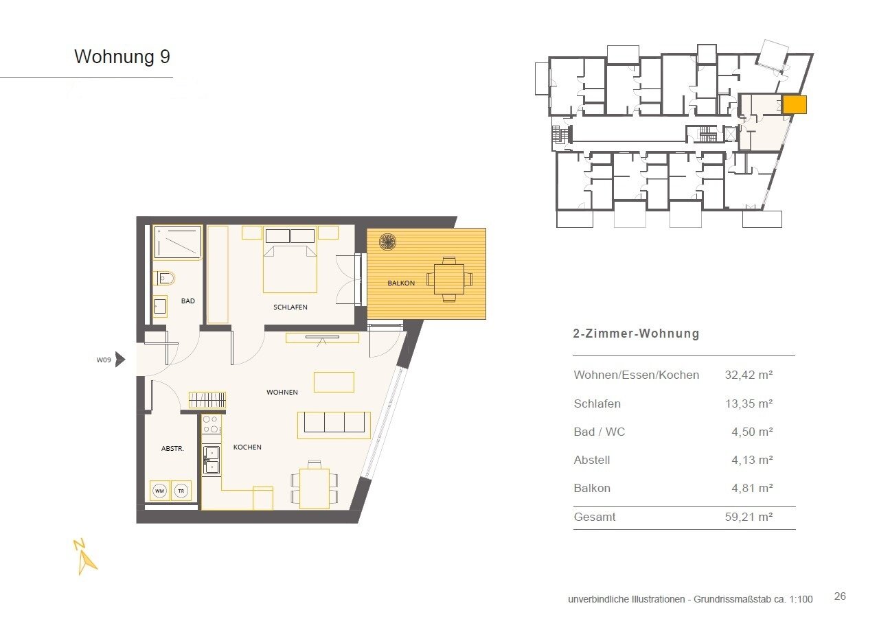 Wohnung zum Kauf 266.000 € 2 Zimmer 59,2 m²<br/>Wohnfläche Altensteig Altensteig 72213