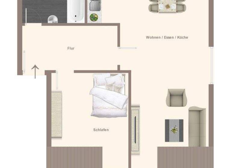 Wohnung zum Kauf 169.000 € 3 Zimmer 63,4 m² 2. Geschoss Obereichenbach Ansbach 91522