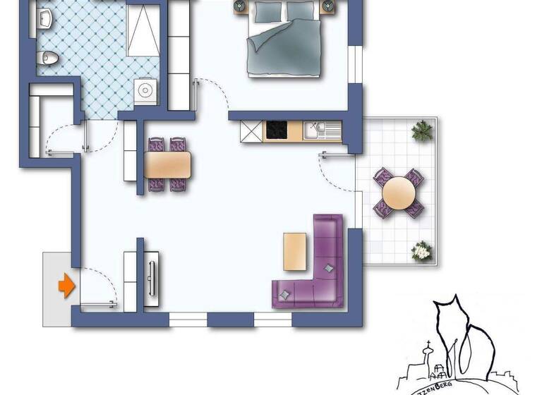 Wohnung zum Kauf - Erstbezug provisionsfrei als Kapitalanlage geeignet 297.528 € 2 Zimmer 65 m² Katzenberg 2 Landau Landau an der Isar 94405