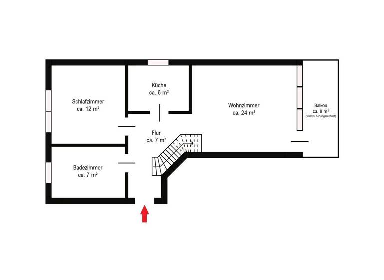 Wohnung zum Kauf 199.000 € 2 Zimmer 60 m² 1. Geschoss Falkenberg Lilienthal 28865