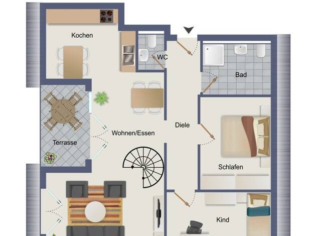 Wohnung zum Kauf 466.105 € 4 Zimmer 96,1 m² Öhringen Öhringen 74613