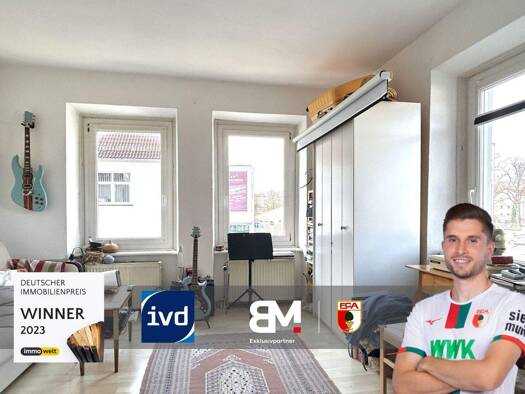Wohnung zum Kauf 199.000 € 2,5 Zimmer 50 m² 1. Geschoss Innenstadt Augsburg 86161