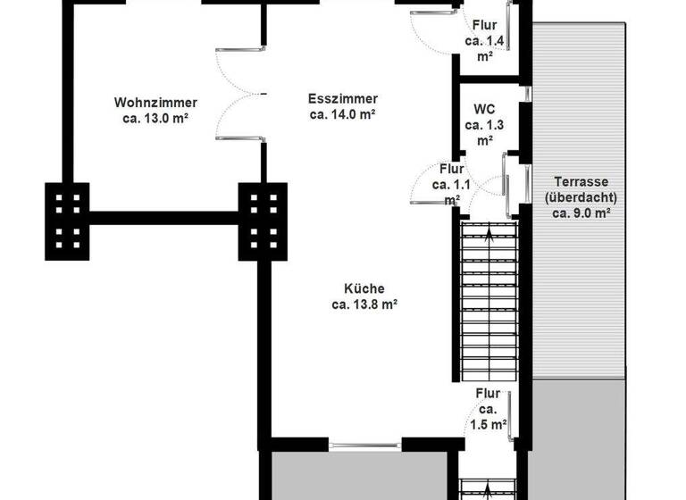 Doppelhaushälfte zum Kauf 1.270.000 € 6 Zimmer 158,8 m² 333 m² Grundstück Nienstedten Hamburg 22609