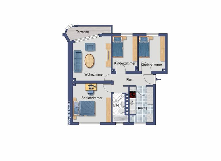 Wohnung zum Kauf provisionsfrei 154.000 € 3 Zimmer 70,2 m² 1. Geschoss Weizenfurt 32 St. Magnus Bremen 28759