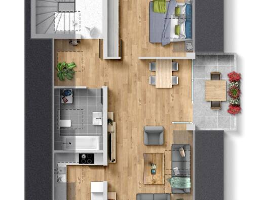 Wohnung zur Miete 660 € 2 Zimmer 61 m² Geschoss 2/2 frei ab 01.11.2026 Bad Cannstatt Bad Cannstatt 70376