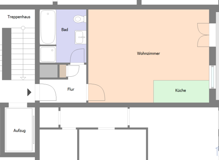 Studio zum Kauf 49.000 € 1 Zimmer 46,8 m² 2. Geschoss Zittau 02763