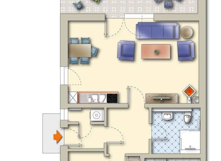 Wohnung zum Kauf provisionsfrei 399.300 € 2 Zimmer 61,4 m²<br/>Wohnfläche Dachgeschoss, EG<br/>Geschoss ab sofort<br/>Verfügbarkeit Prerow 18375