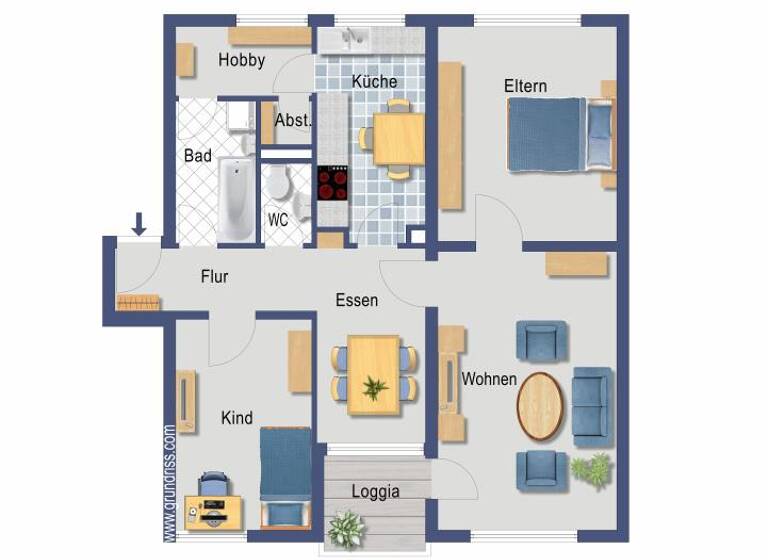 Wohnung zum Kauf provisionsfrei 227.000 € 3 Zimmer 77,3 m²<br/>Wohnfläche 3.<br/>Geschoss Neuselsbrunn Nürnberg 90471