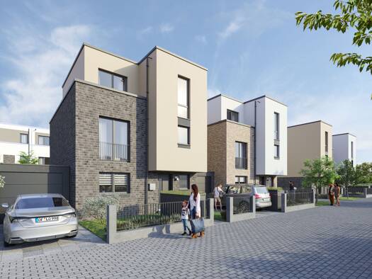 Doppelhaushälfte zum Kauf - Neubau provisionsfrei 919.000 € 5 Zimmer 157,5 m² 285 m² Grundstück Levi-Montalcini-Straße 12 Langen 63225