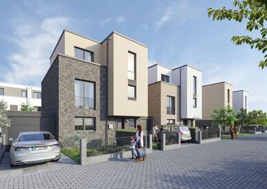 Doppelhaushälfte zum Kauf - Neubau provisionsfrei 919.000 € 5 Zimmer 157,5 m² 285 m² Grundstück Levi-Montalcini-Straße 12 Langen 4 Langen 63225