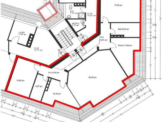 Wohnung zur Miete 939 € 5 Zimmer 118,8 m² 4. Geschoss frei ab sofort Kaistraße 7 Geestemünde Bremerhaven 27570