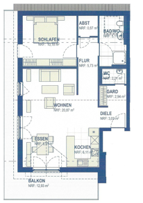 Wohnung zur Miete 1.026 € 2 Zimmer 78,9 m²<br/>Wohnfläche 3.<br/>Geschoss ab sofort<br/>Verfügbarkeit Ötisheim Ötisheim 75443