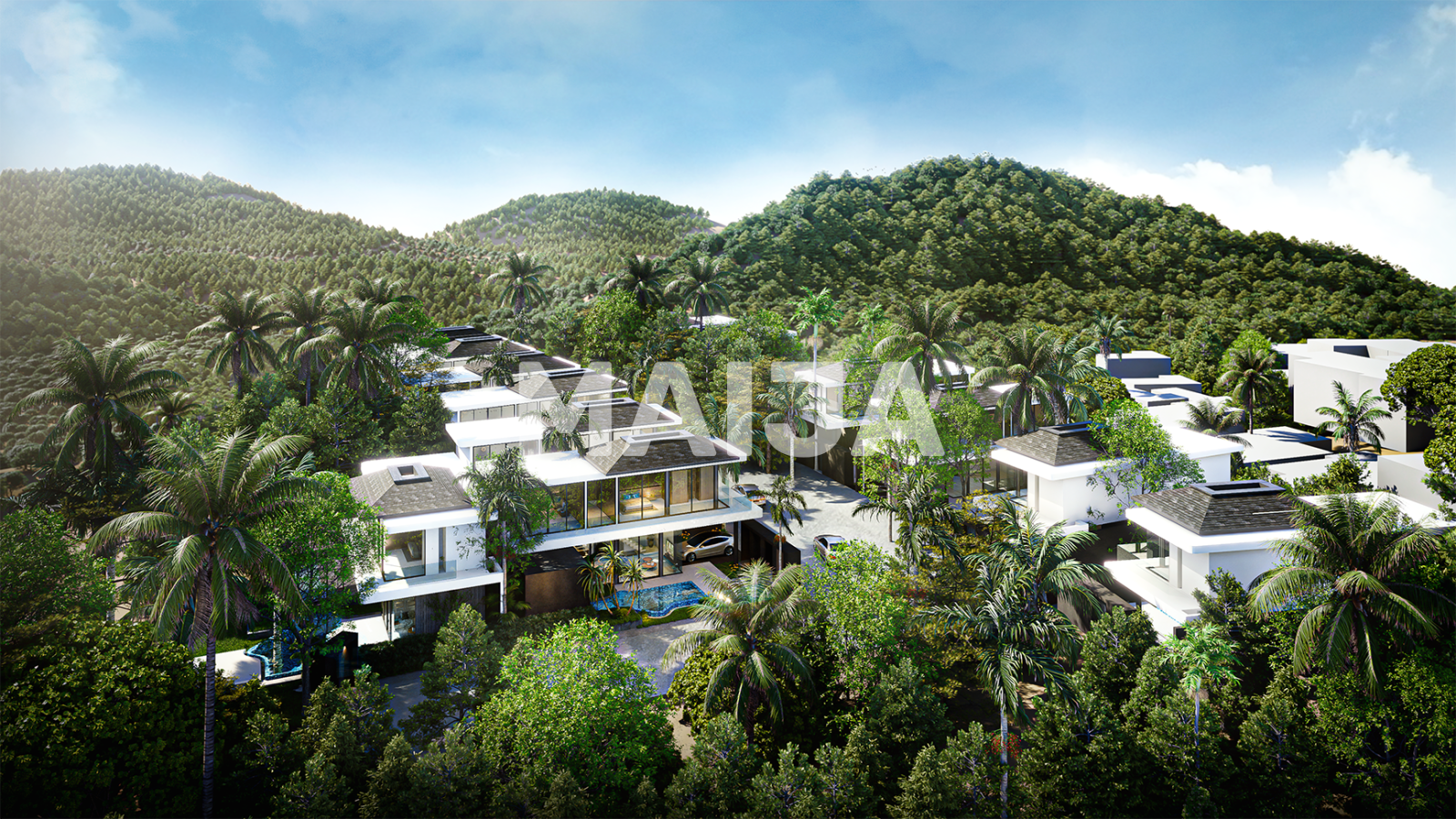 Villa zum Kauf 382.885 € 4 Zimmer 250 m²<br/>Wohnfläche 218 m²<br/>Grundstück layan soi 1 Thalang 83110