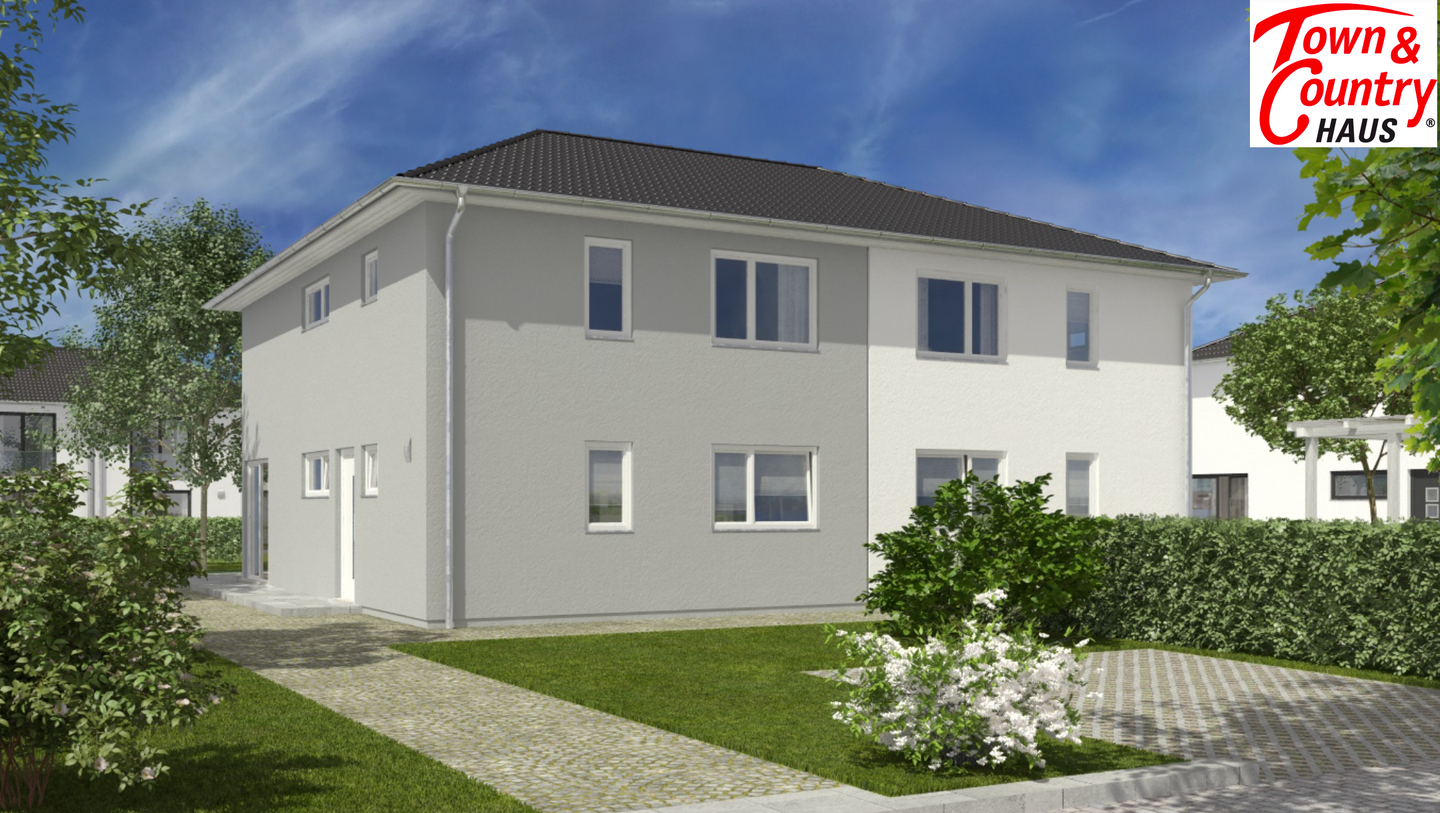 Immobilie in Bad Berneck im Fichtelgebirge - Modernes Town & Country Doppelhaus Aura 136 – zwei Wohneinheiten auf großzügigem Grundstück in Bad Berneck - Bild 1