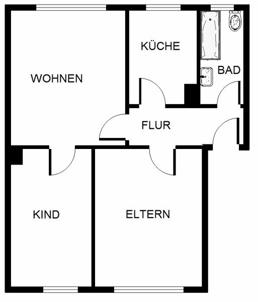 Wohnung zur Miete 499 € 3 Zimmer 53,9 m²<br/>Wohnfläche 20.01.2025<br/>Verfügbarkeit Schulstr. 19 Hattingen - Mitte Hattingen 45525