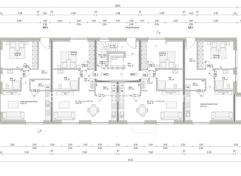 Wohnung zum Kauf - Erstbezug 249.900 € 3 Zimmer 78,7 m² Westrhauderfehn Rhauderfehn 26817