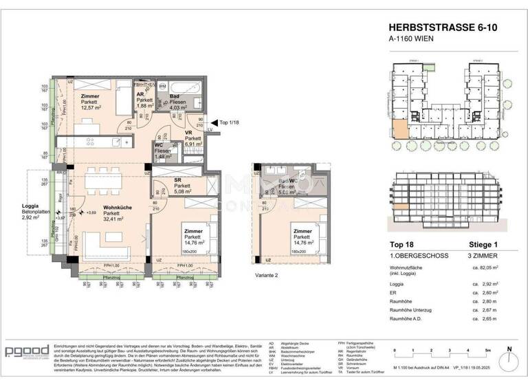 Wohnung zum Kauf 534.400 € 3 Zimmer 79,1 m² frei ab 01.09.2028 Wien 1160