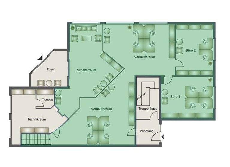 Laden zur Miete provisionsfrei 2.762 € 3 Zimmer Oberkassel Bonn 53227