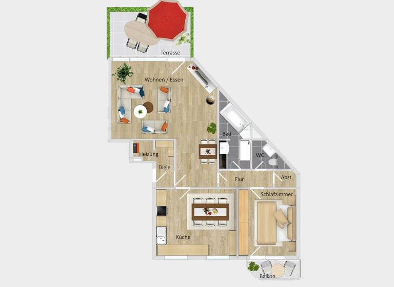 Wohnung zum Kauf 229.800 € 3 Zimmer 93 m² Moerser Str. 20 Stadtmitte Krefeld 47798