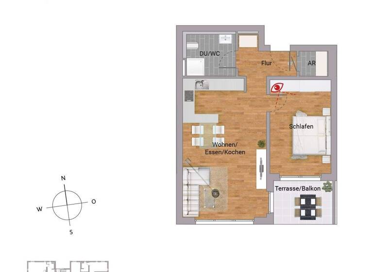Wohnung zum Kauf - Erstbezug provisionsfrei 289.900 € 2 Zimmer 60,8 m² 2. Geschoss Adolf-Reichwein-Straße 17 Niederrodenbach Rodenbach 63517