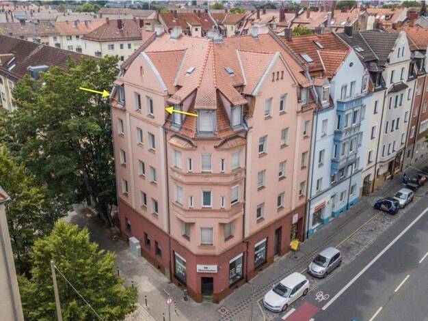 Wohnung zur Miete 760 € 2 Zimmer 65 m² 4. Geschoss Rothenburger Straße 151 St Leonhard Nürnberg 90439