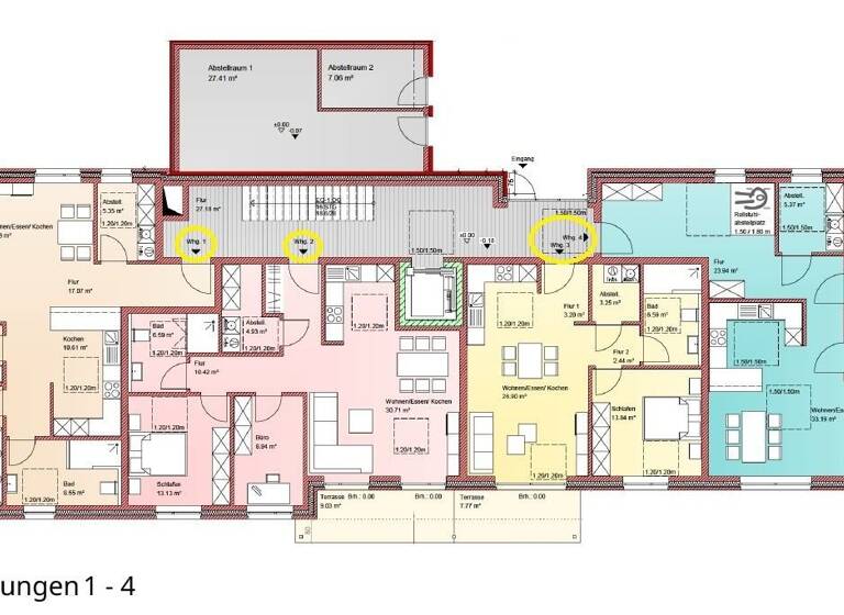 Wohnung zur Miete - Neubau 550 € 2 Zimmer 59 m²<br/>Wohnfläche Scharrel Saterland 26683