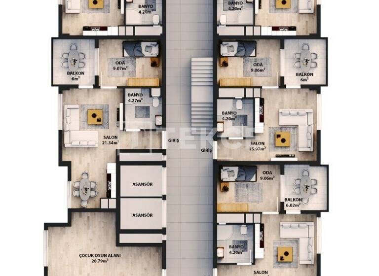 Studio zum Kauf 61.500 € 2 Zimmer 50 m² EG Trabzon 61010