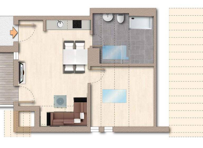 Wohnung zum Kauf 199.000 € 2 Zimmer 35,1 m² Seebad Ahlbeck Heringsdorf 17419