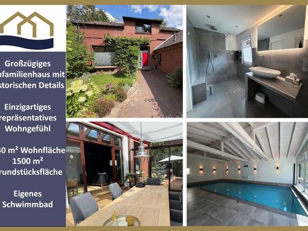 Einfamilienhaus zum Kauf 535.000 € 6 Zimmer 340 m² 1.469 m² Grundstück Obenstrohe Varel 26316