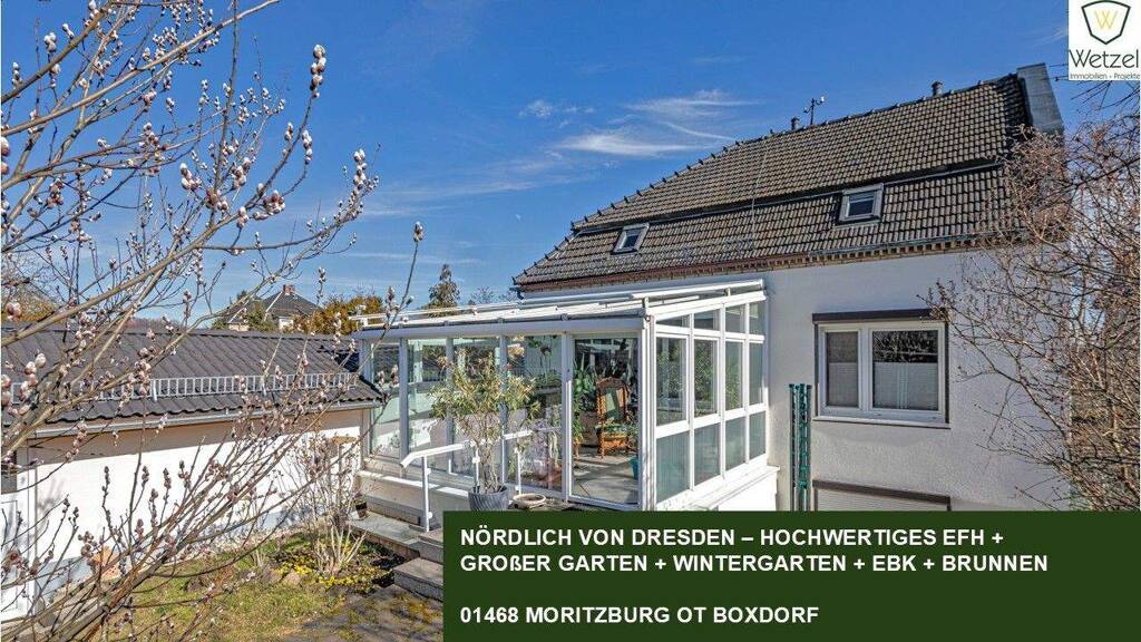 Einfamilienhaus zum Kauf 788.000 € 4 Zimmer 152 m² 1.502 m² Grundstück Boxdorf Moritzburg 01468