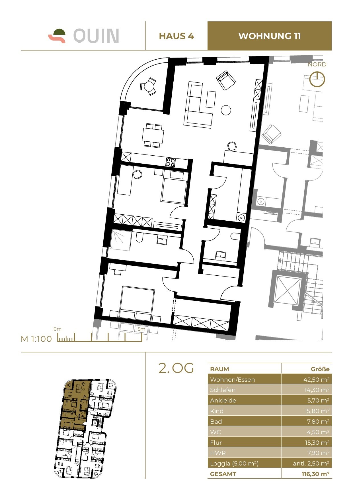 Wohnung zum Kauf provisionsfrei 528.688 € 3,5 Zimmer 116,3 m²<br/>Wohnfläche 2.<br/>Geschoss Sehnde Sehnde 31319