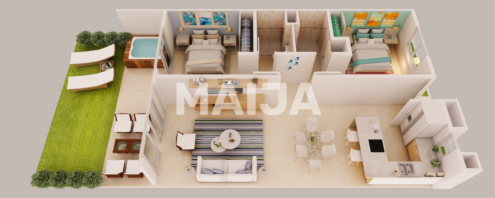 Studio zum Kauf 251.876 € 2 Zimmer 99,2 m²<br/>Wohnfläche 4.<br/>Geschoss 5 star resort style property with beach Punta Cana 23301