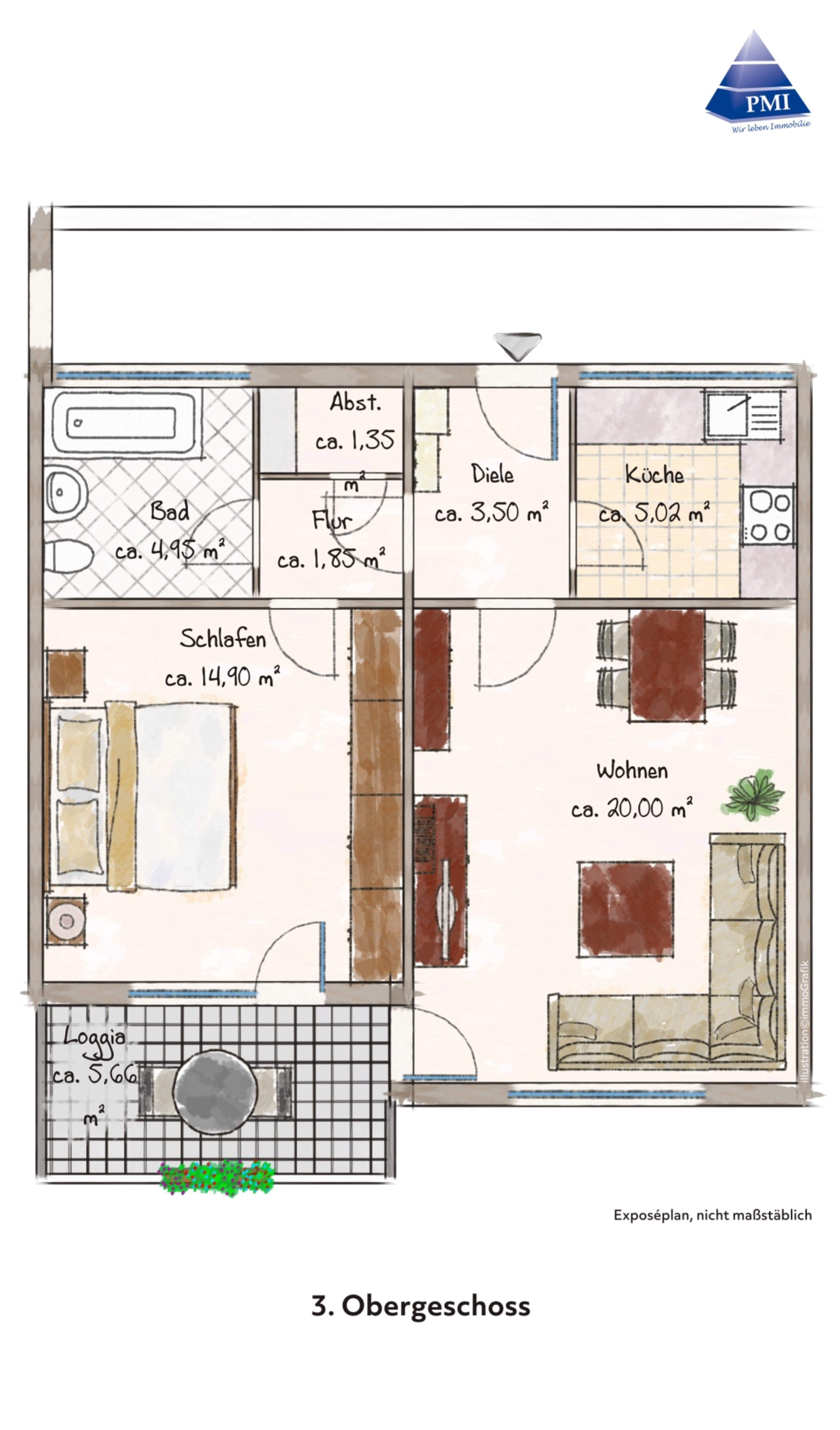 Wohnung zum Kauf 225.000 € 2 Zimmer 53,3 m²<br/>Wohnfläche 3.<br/>Geschoss Lengfeld Würzburg 97076