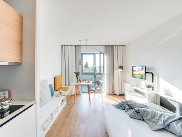 Studio zur Miete Wohnen auf Zeit 1.770 € 1 Zimmer 25 m² frei ab sofort Karlshorst Berlin 10318