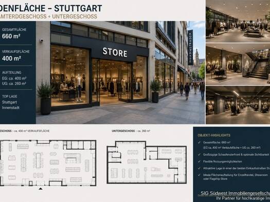 Laden zur Miete 9.500 € 660 m² Verkaufsfläche Feuerbach Feuerbach 70469