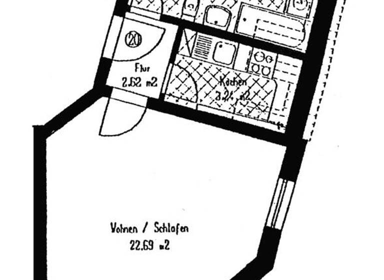 Studio zum Kauf 29.000 € 1 Zimmer 33,8 m² 4. Geschoss Kappel Chemnitz 09116
