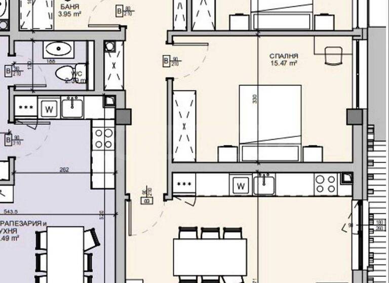 Studio zum Kauf 214.225 € 3 Zimmer 112,8 m² Borovets