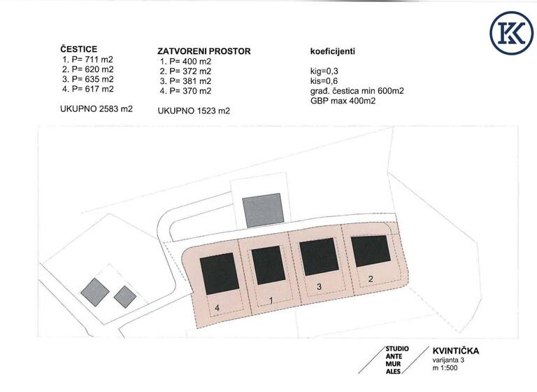 Grundstück zum Kauf Kvinticka 12A Zagreb-Gornji Grad- Medvescak 10000