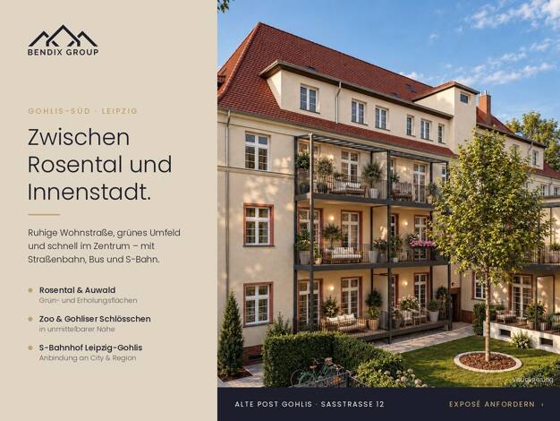 Wohnung zum Kauf - Neubau provisionsfrei 568.400 € 3 Zimmer 83 m² 1. Geschoss Gohlis-Süd Leipzig 04155
