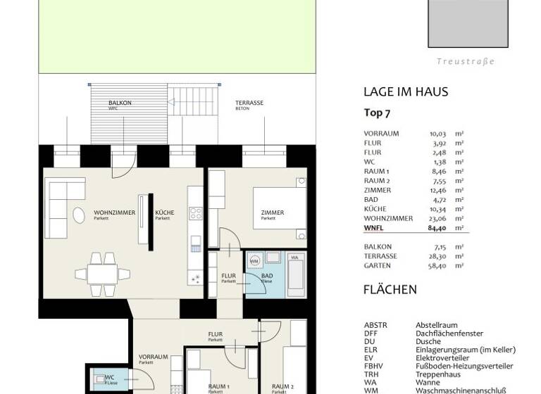 Wohnung zum Kauf - Erstbezug 795.000 € 4 Zimmer 84,4 m² 1. Geschoss Wien 1200