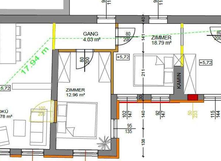 Wohnung zum Kauf 229.000 € 3 Zimmer 74,3 m² 3. Geschoss frei ab sofort Linzer Straße 41 Braunau am Inn 5280