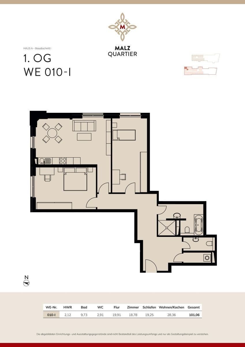 Wohnung zum Kauf provisionsfrei 519.210 € 3 Zimmer 101,1 m²<br/>Wohnfläche Krämpfervorstadt Erfurt 99085