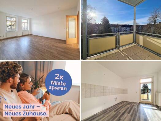 Wohnung zur Miete 295 € 2 Zimmer 62,8 m² 3. Geschoss Orthstraße 7 Hilbersdorf Chemnitz 09131